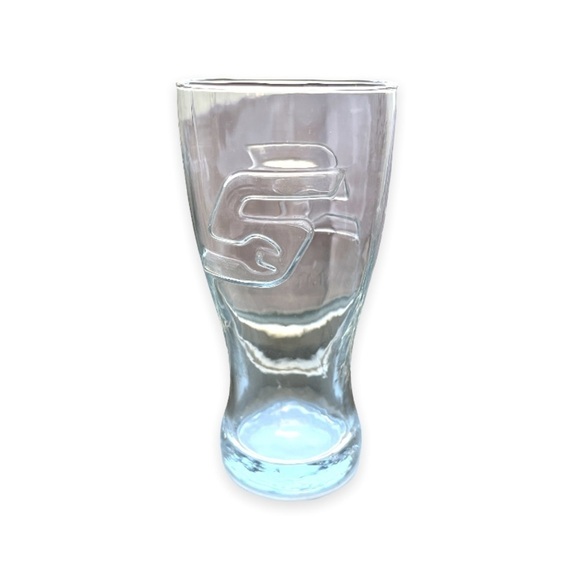 Snap-On Tools Clear 16oz Embossed Logo Glass Tumbler Pilsner Style - Picture 1 of 7